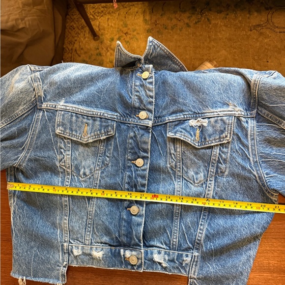 ALLSAINTS Beth Patch Jacket in Washed Indigo US 10 - Picture 9 of 9